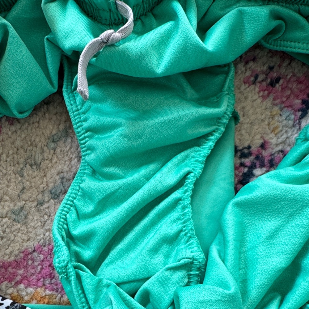 Nike Teal Athletic Shorts with Black & White Zebra Trim - Picture 6 of 7